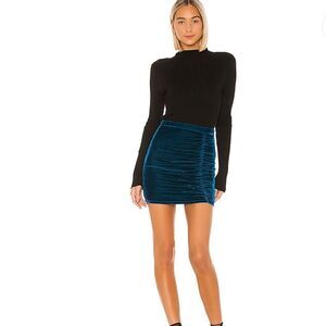 Privacy Please Skyler Mini Skirt In Aqua Blue
